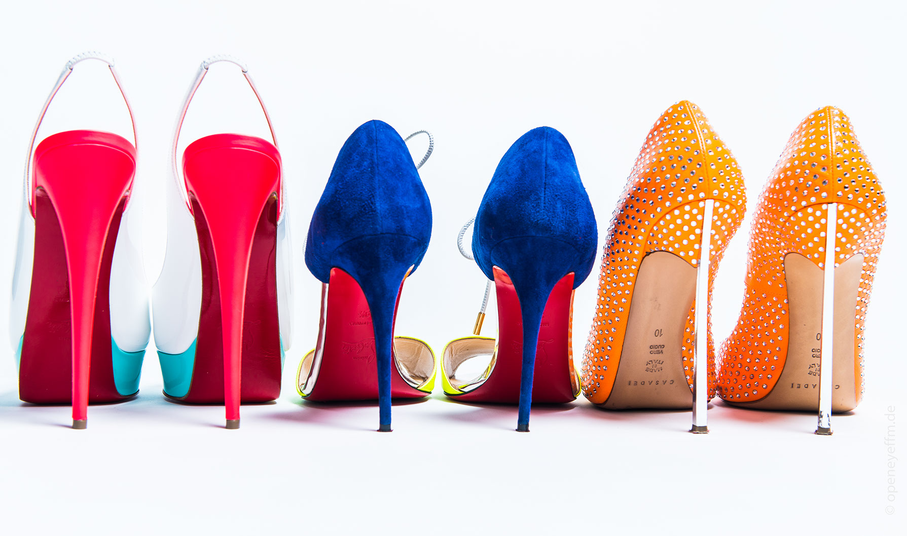 Damenschuh, High Heel Kollektions Fotos